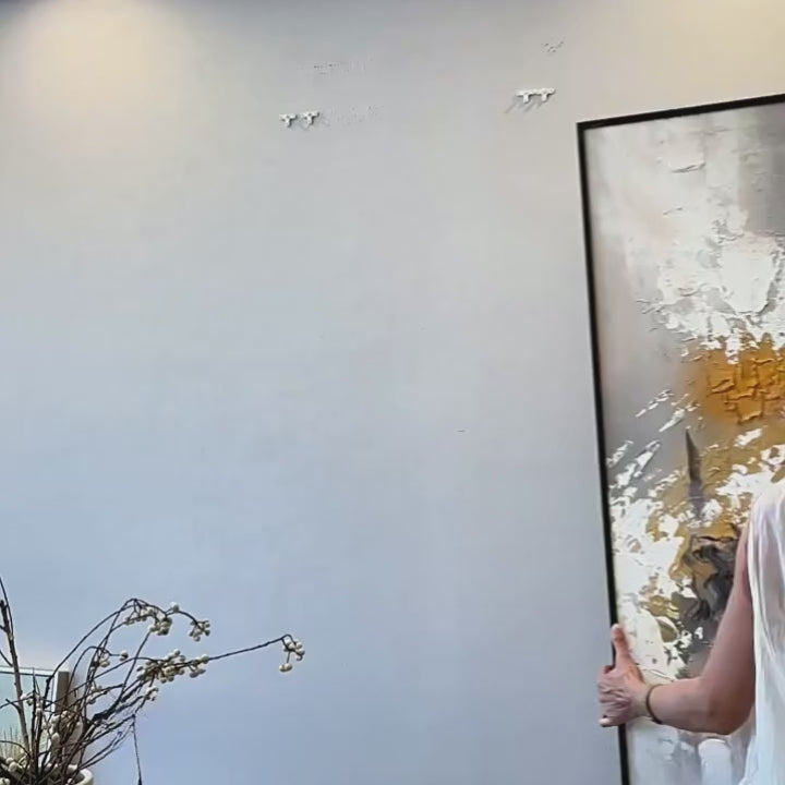 Aeterna hand-painted impasto wall art texture and finish video